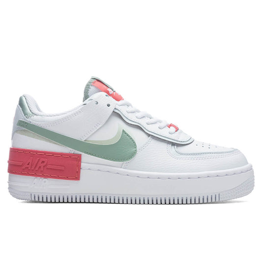 Women's Air Force 1 Shadow - White/Jade Smoke