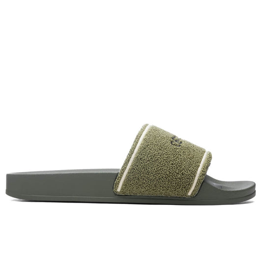 Towel Embroidery Slider - Khaki/Black