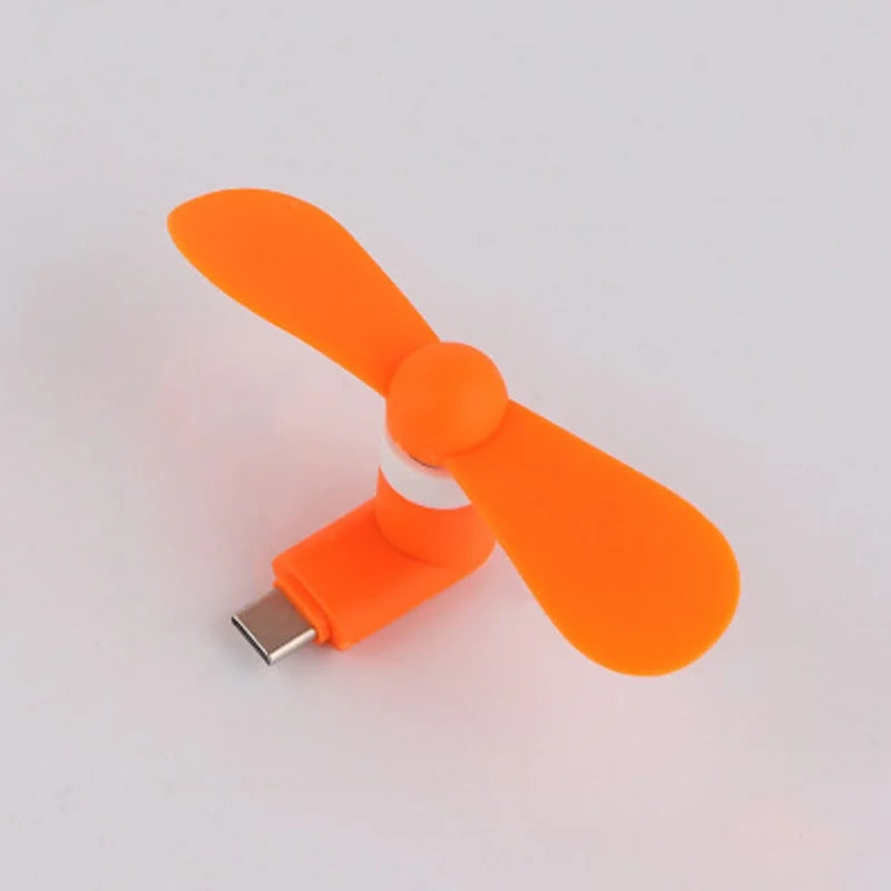 Mini Portable Type-c USB Fan 5v 1w Mobile Phone USB Gadget Fans Tester For Type-C Type C USB-C Mobile Phone Fan