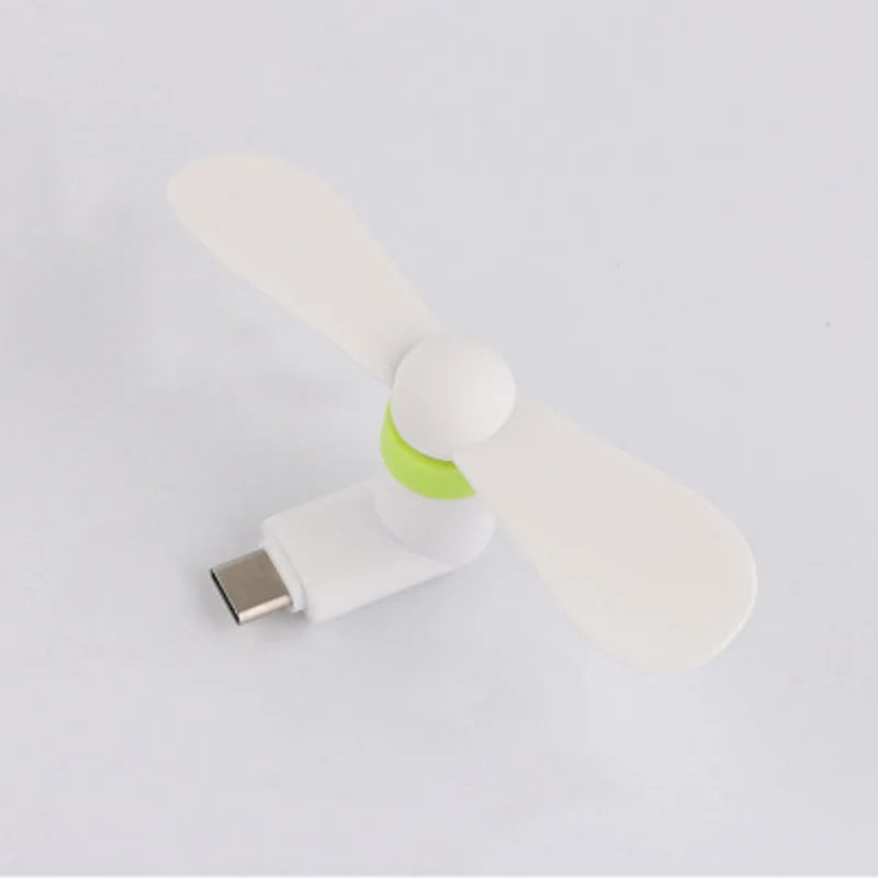 Mini Portable Type-c USB Fan 5v 1w Mobile Phone USB Gadget Fans Tester For Type-C Type C USB-C Mobile Phone Fan