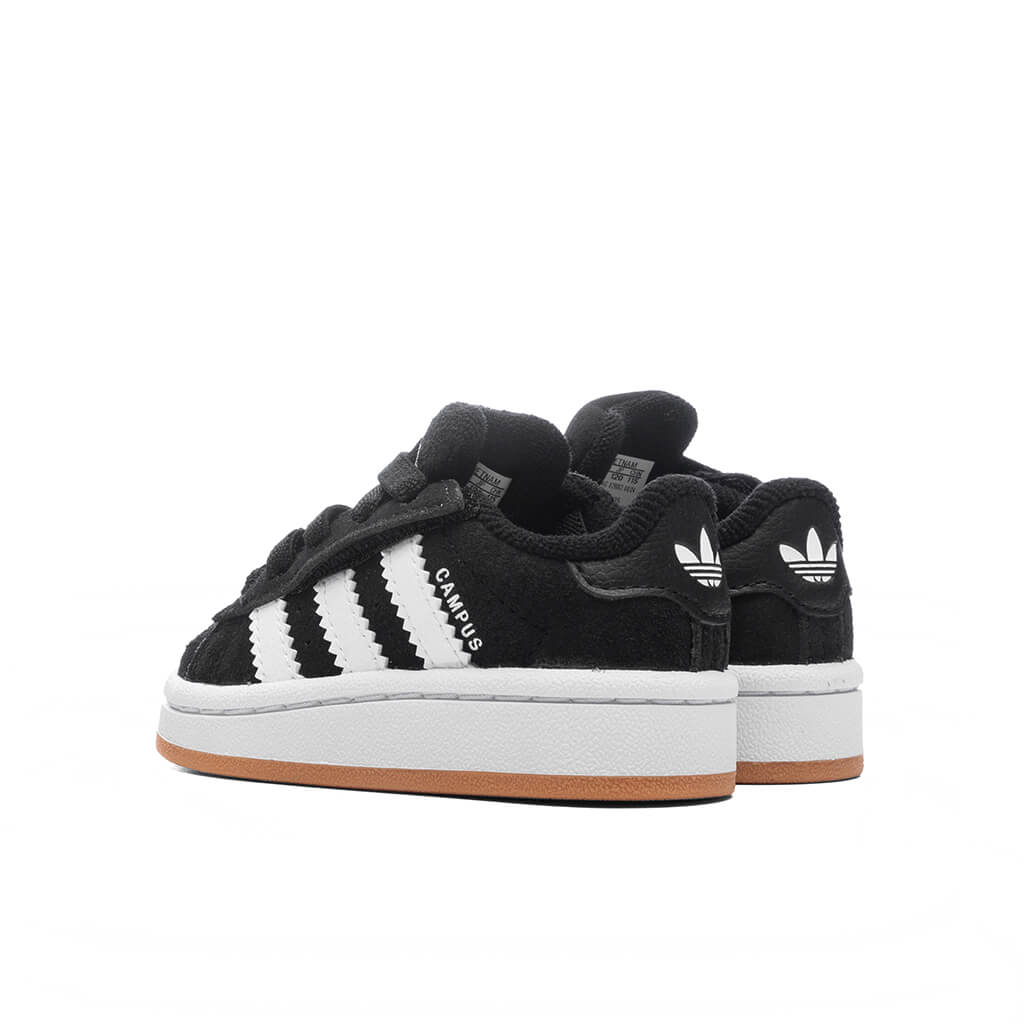 Toddlers Campus 00s Comfort Elastic Lace -  Core Black/Cloud White/Gum