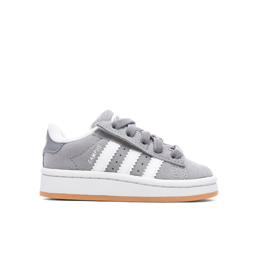 Toddlers Campus 00s Comfort Elastic Lace - Grey Three/Cloud White/Gum