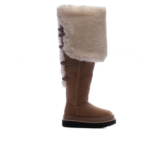 UGG x Sacai Women's Thigh High Boot - Chestnut