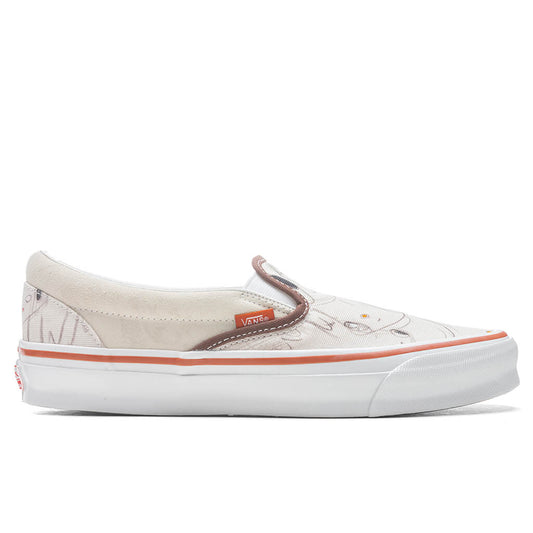 Vans Vault x Javier Calleja OG Classic Slip-LX - Turtledove/True White