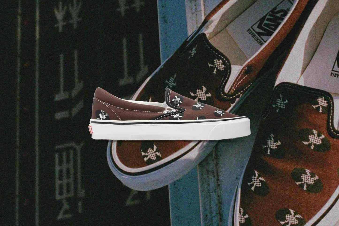 Vans Vault x OG Classic Slip-- Brown/Records