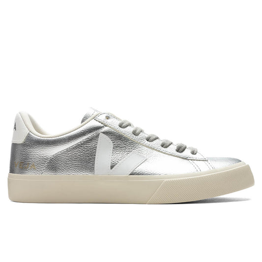 Woman's Campo Chromefree - Silver/White