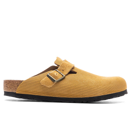 Wide Boston Suede Embossed - Cork Brown