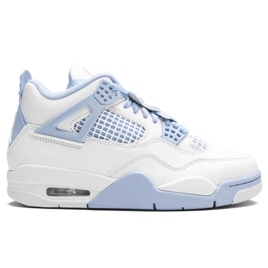 Women's Air Jordan 4 Retro 'Aluminum' - White/Aluminum/Blue Tint/Oil Green