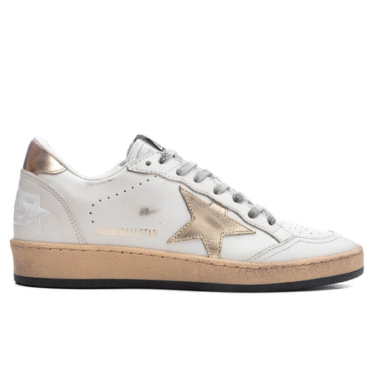 Women's Ball Star Net Sneaker - Milk/Gold