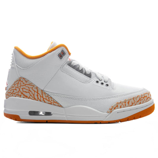Women's Air Jordan 3 Retro 'Orange Citrus' - White/Multi Color/Orange Peel