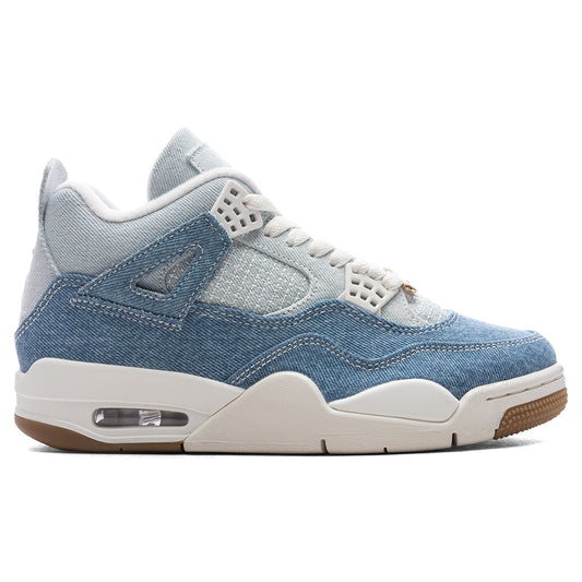 Women's Air Jordan 4 Retro Tex 'Worn Blue' - Sail/Gum Light Brown/Worn Blue