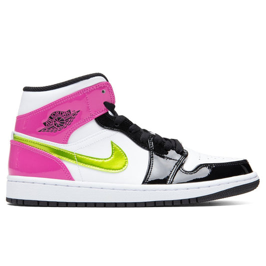 Air Jordan 1 Mid SE - White/Cyber/Active Fuchsia/Black