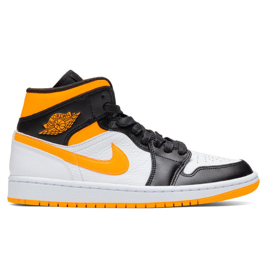 Women's Air Jordan 1 Mid SE - White/Laser Orange