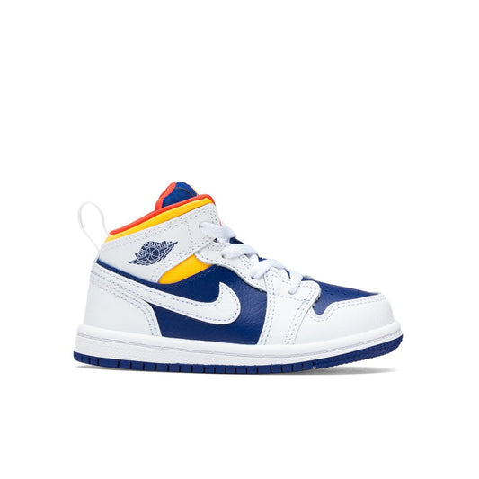 Air Jordan 1 Mid (TD) - White/Laser Orange