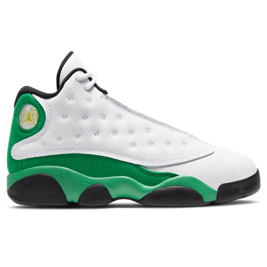 Air Jordan 13 Retro (PS) "Lucky Green" - White/Black