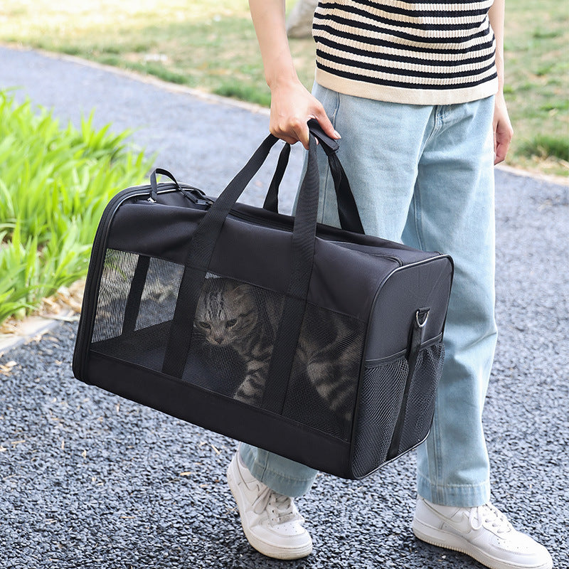 Hands-Free Pet Backpack Carrier – Breathable Travel Bag for Cats & Dogs