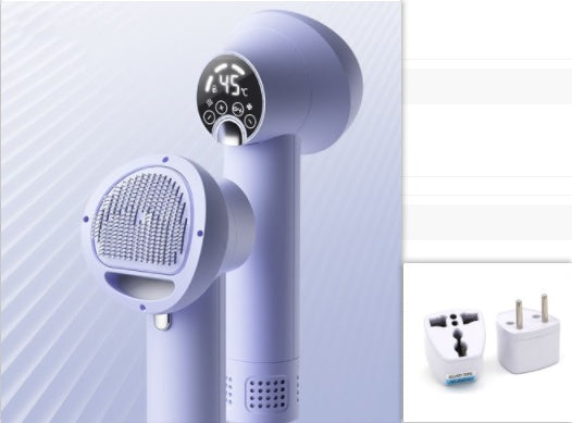 Smart Silent Pet Hair Dryer Brush – Low Noise Dog & Cat Grooming