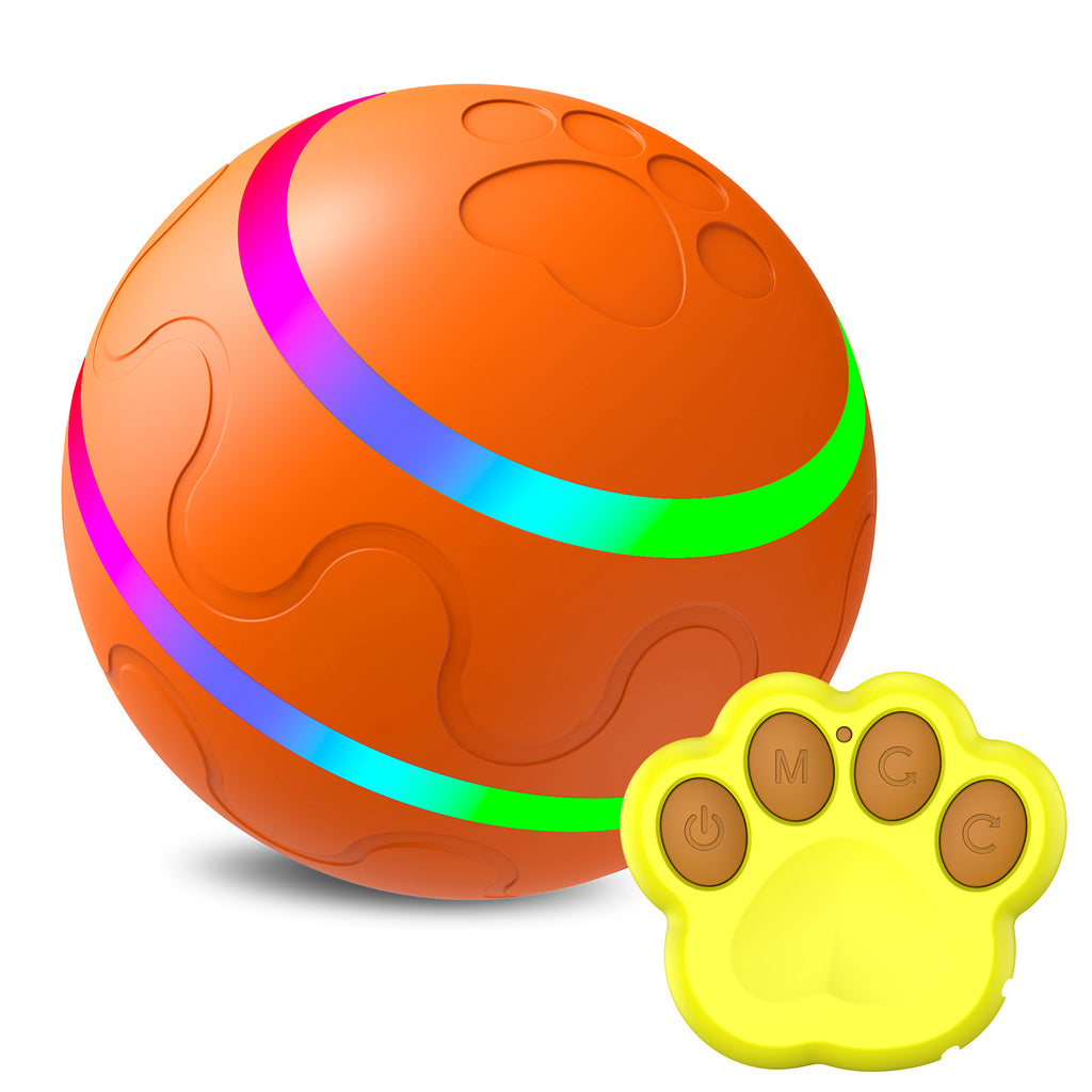 Automatic Cat Wicked Ball Toy – USB Rechargeable Smart Interactive Self Rotating Ball for Cats