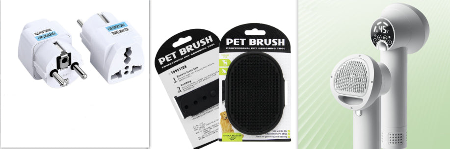 Smart Silent Pet Hair Dryer Brush – Low Noise Dog & Cat Grooming