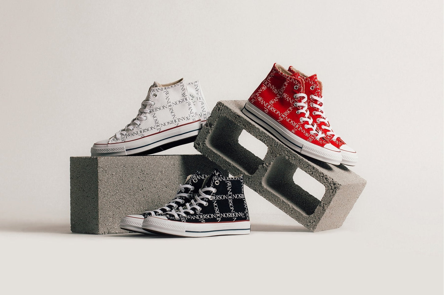 Converse x JW Anderson All Star Chuck 70 Grid Hi - White/Black/Insignia Red