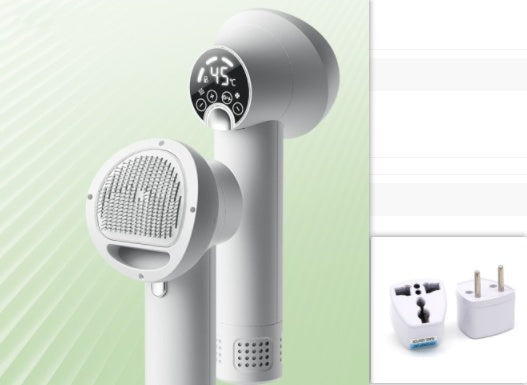 Smart Silent Pet Hair Dryer Brush – Low Noise Dog & Cat Grooming