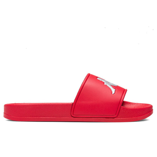 Authentic Adam 2 Slides - Red Lollipop/Silver