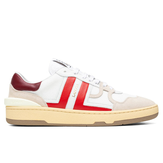 Tennis Low Top Sneaker - White/Red