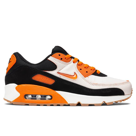 Air Max 90 Premium "Home & Away" - Sail/Safety Orange/Black/Gum Medium Brown